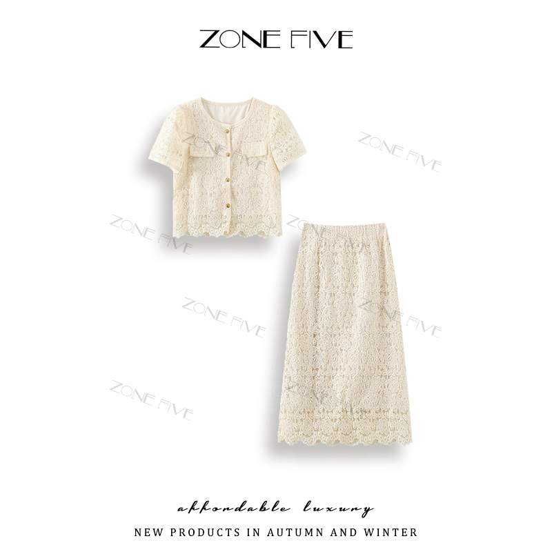 zonefive《邂逅ZONE FIVE 夏季新品：蕾丝套装的轻奢风尚》89152