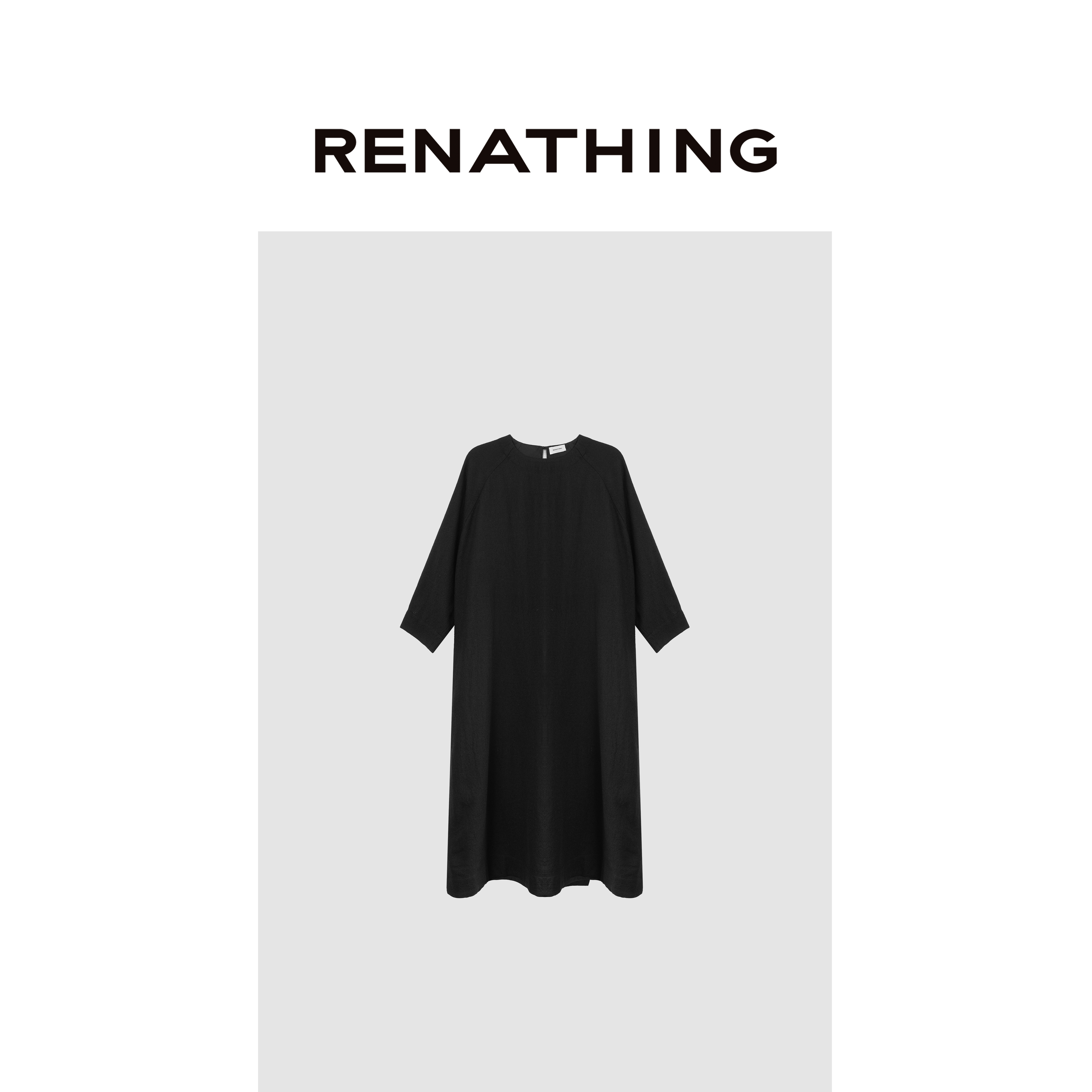 【RENATHING】简约廓形羊毛连衣裙