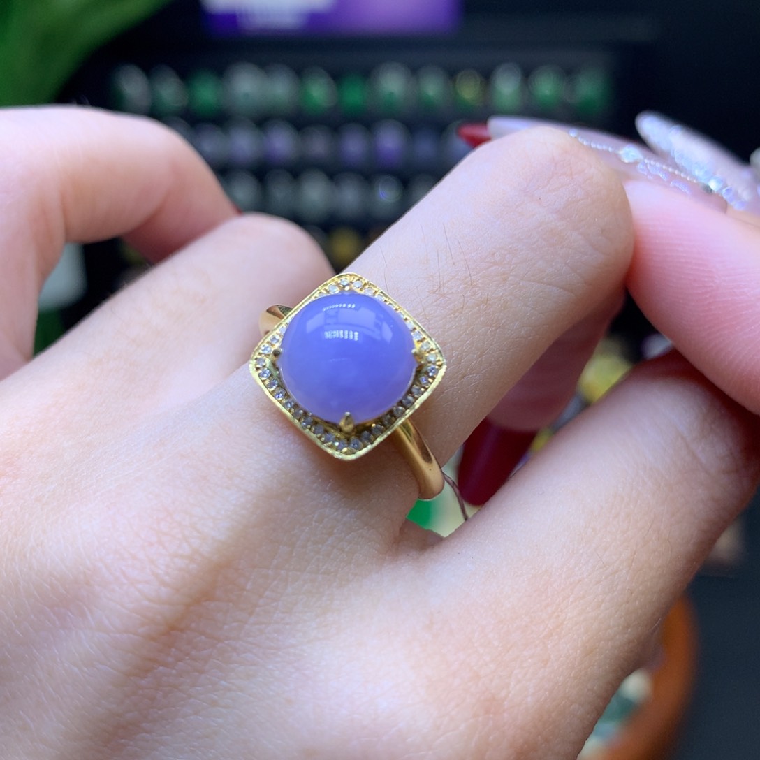 翡翠颈饰18K金镶嵌天然