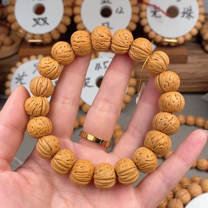 桃核手串Y*.荔枝14ss抛光尺寸误差0.5之间