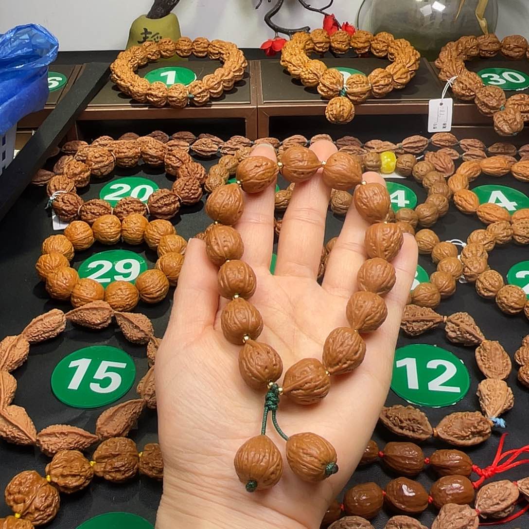 文玩核桃手串15尺寸爱心