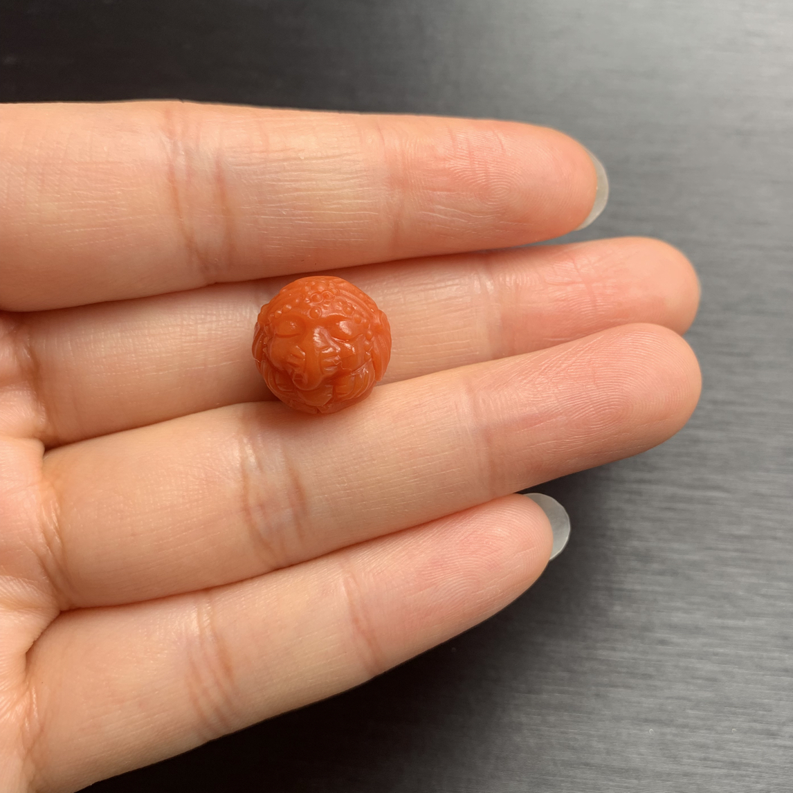 南红玛瑙象神圆珠单珠13MM+