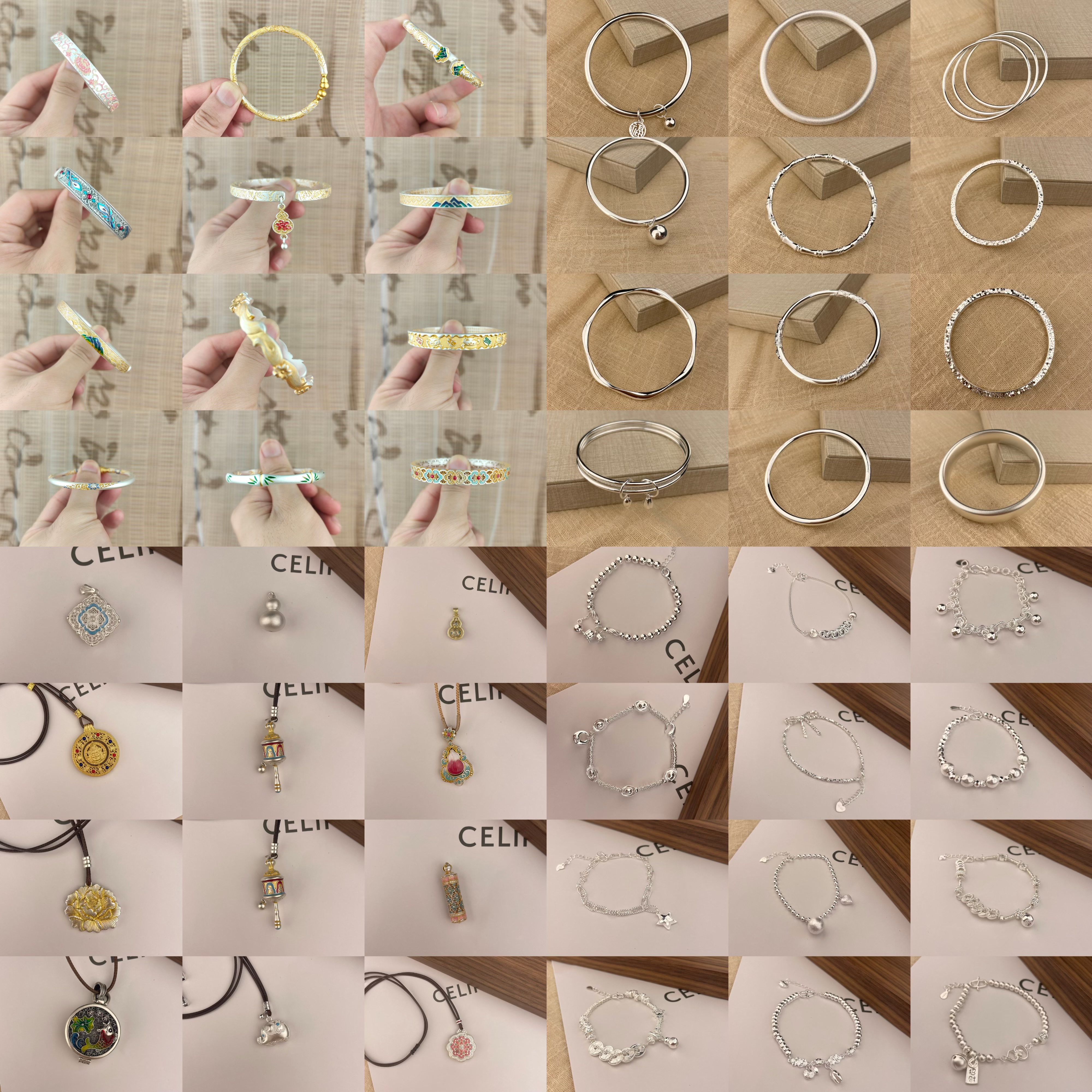 925银合成锆石银制品 银饰 供应链 批发 综合链接 （定制补差链接）