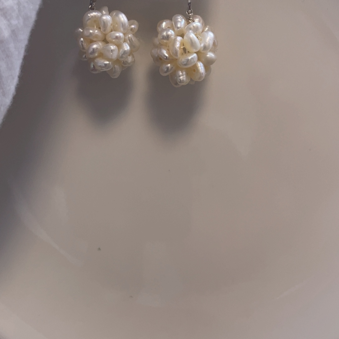 吱***吱颈饰银S925镶嵌淡水珍珠