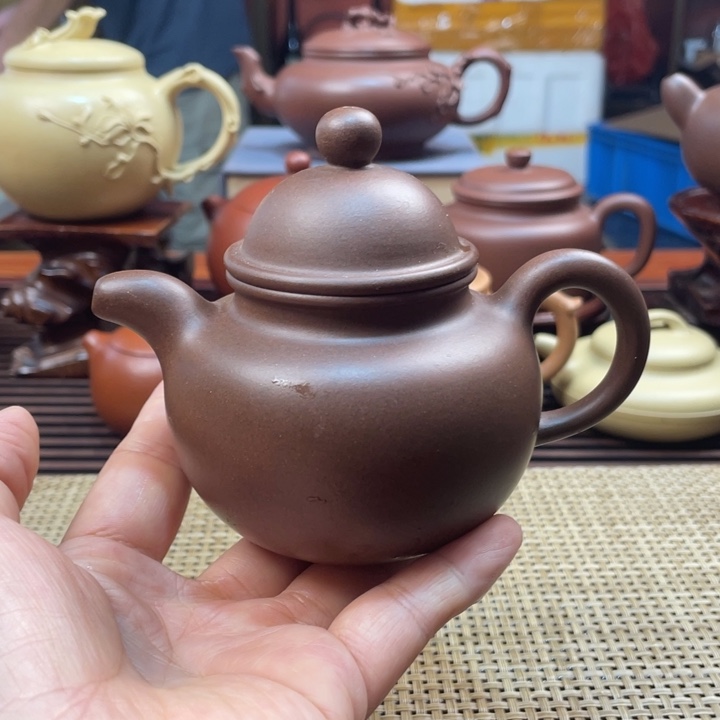 茶壶紫砂多球手工制作