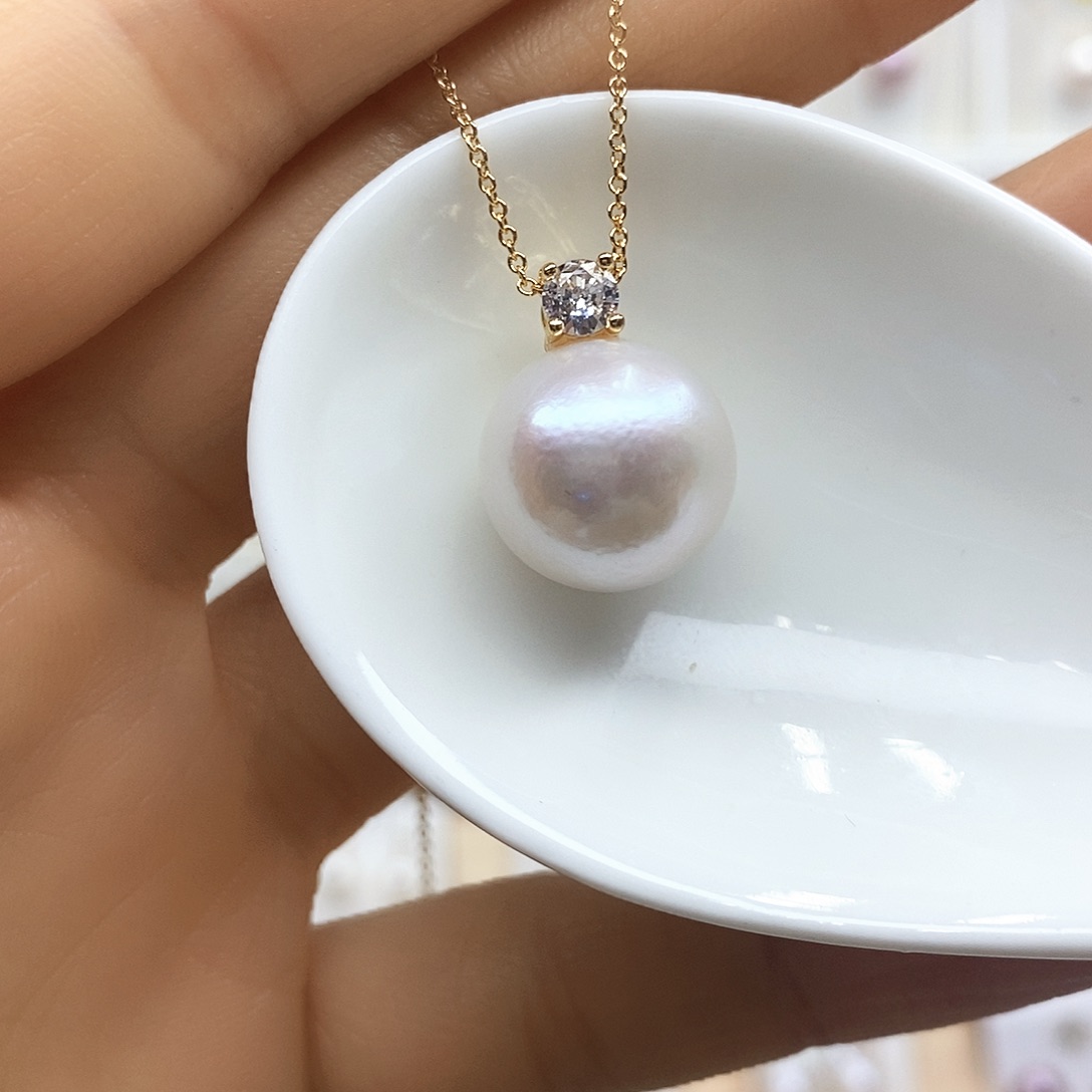 淡水珍珠颈饰合金