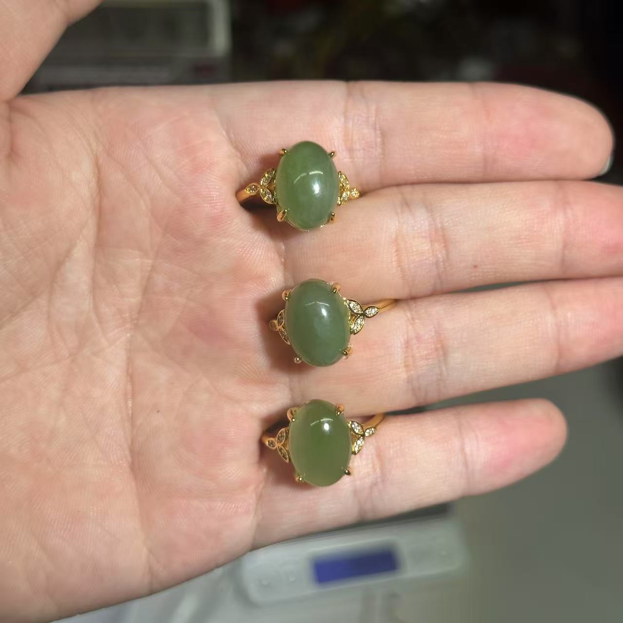 【O36】碧玉戒指多样性发其一