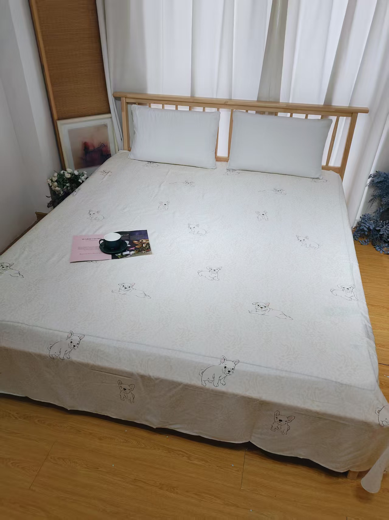莱赛尔天丝印花双人床单245*250微瑕～K120