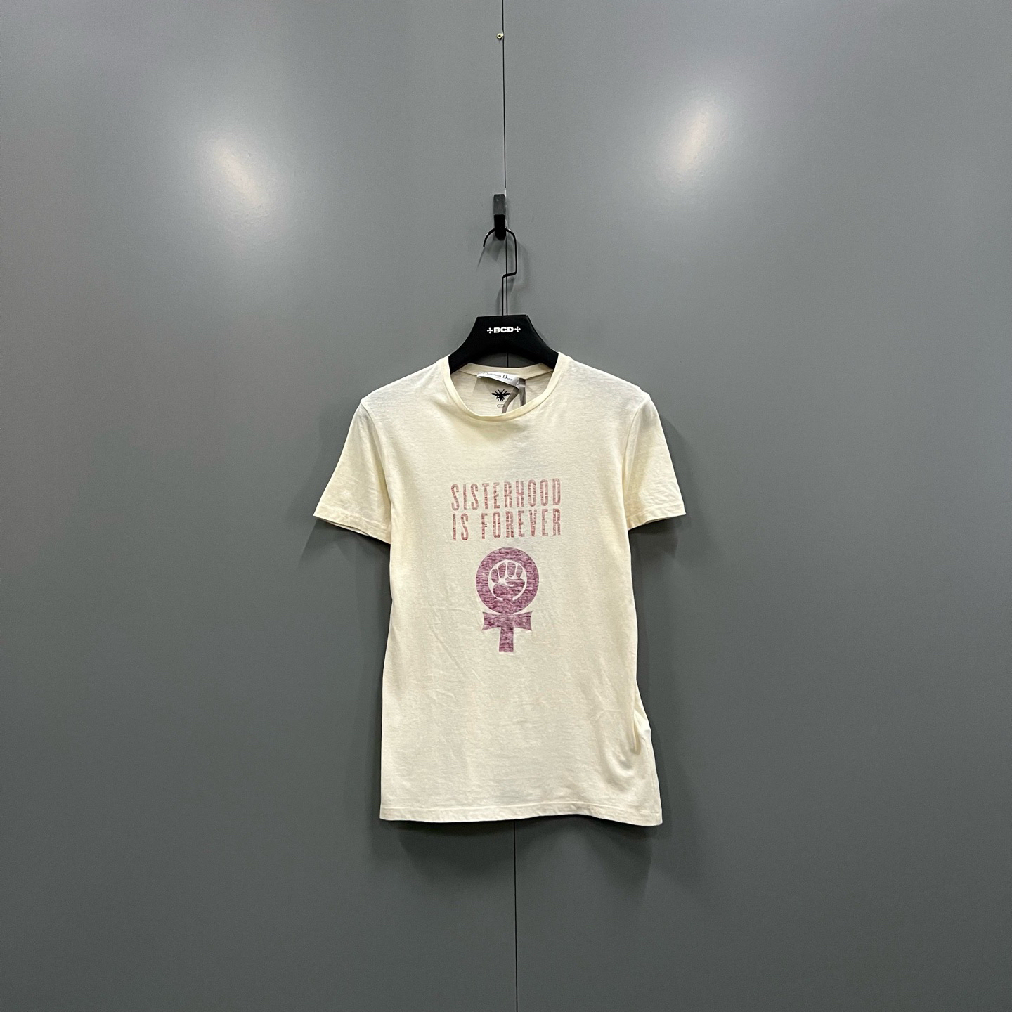 95新 DIOR/迪奥 tt6 米色图案logo短袖 S码/102819