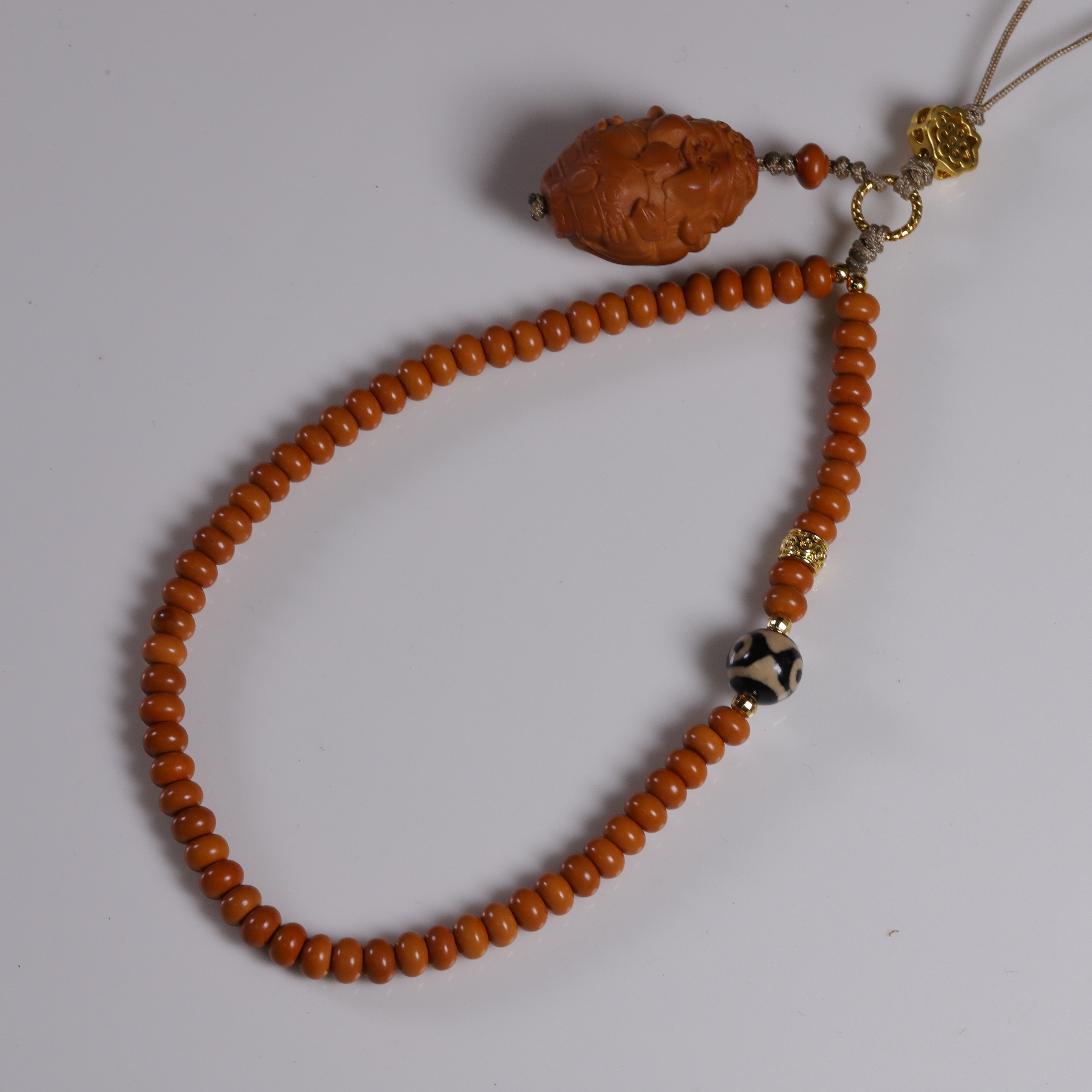 橄榄核核尖手工编织原创设计手机链