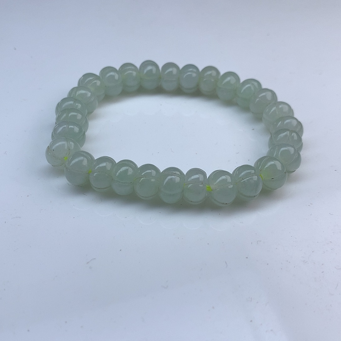 未镶嵌手串翡翠遗***真8.8mm！