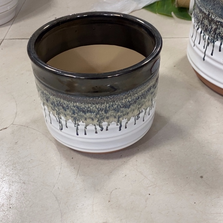 陶瓷口20高17陶瓷花盆
