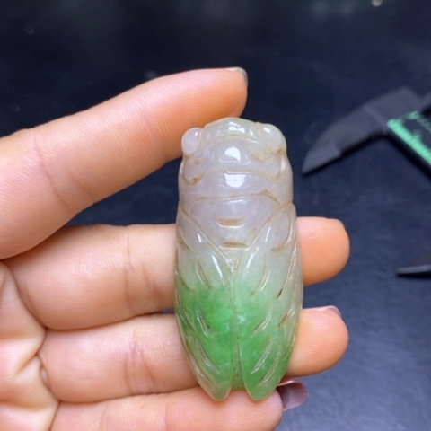 白玉菩提吊坠摆件