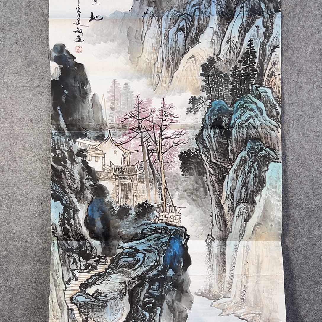 国画152 牡丹花的味道是很浓