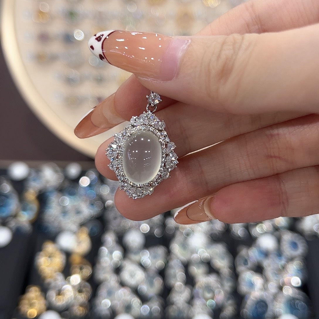 蛇纹石玉银S925镶嵌戒指.**.