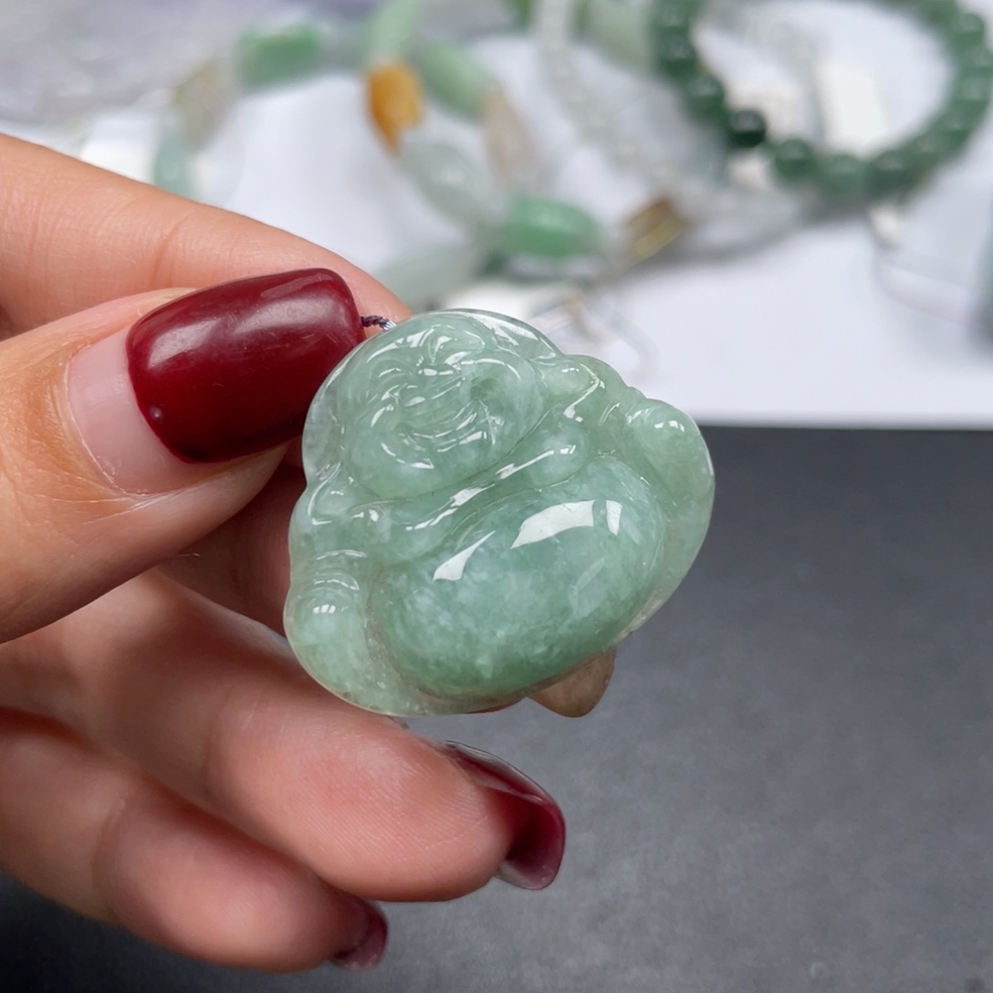 翡翠未镶嵌颈饰天然a货缅甸翡翠包邮