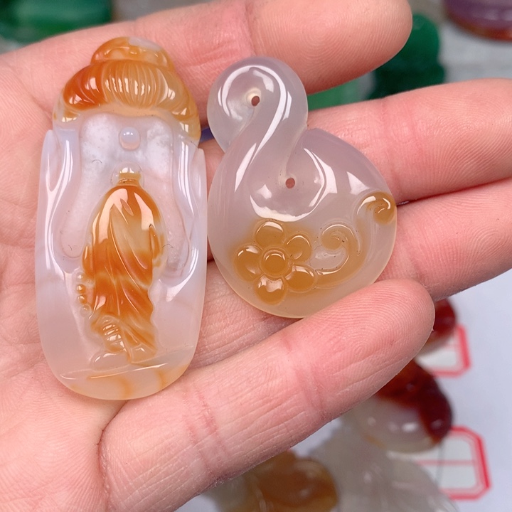 玛瑙/玉髓颈饰未镶嵌用****6