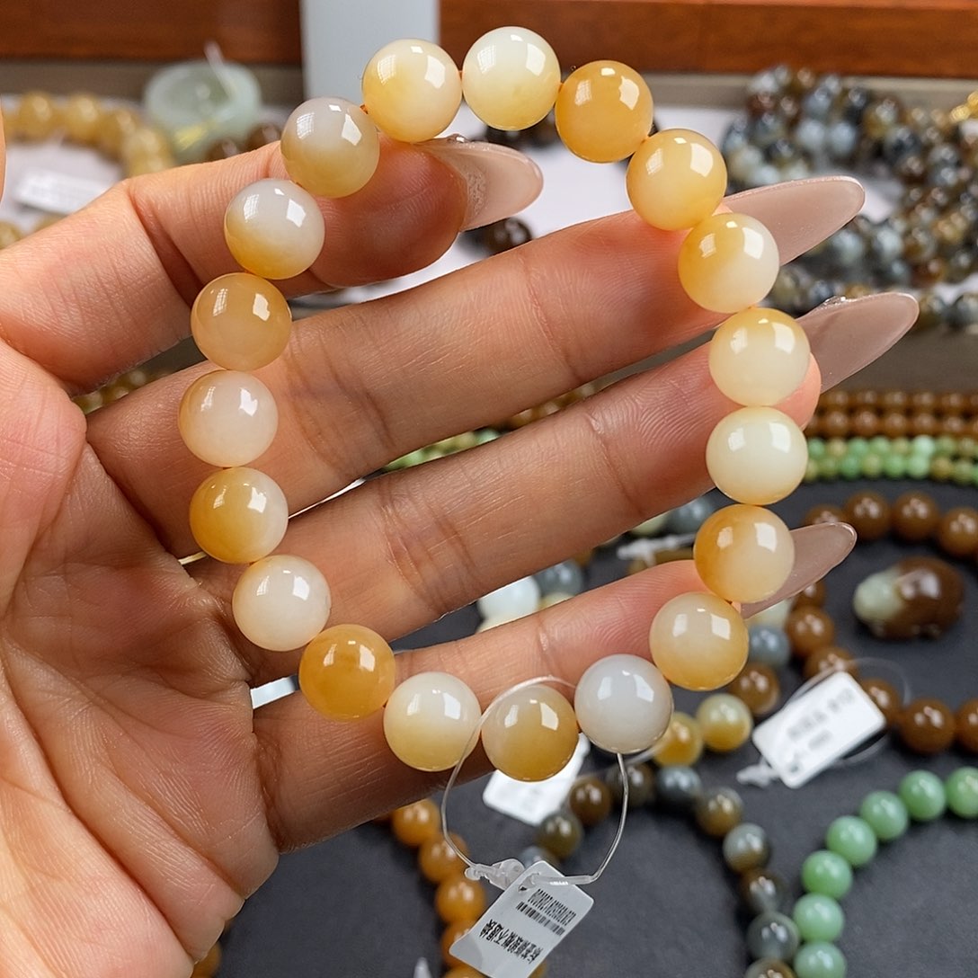 和田玉手串未镶嵌