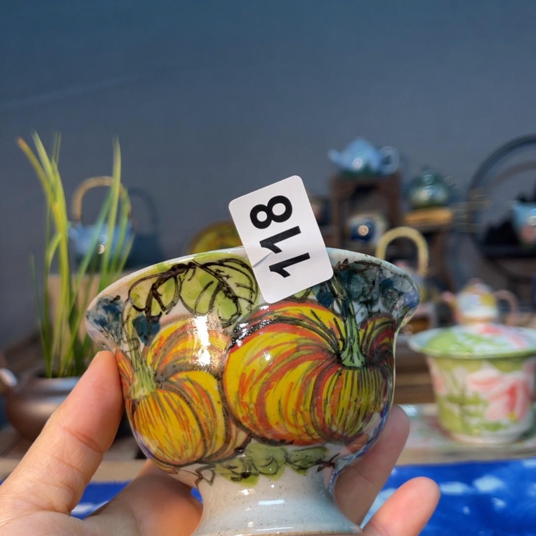 杯素浅陶瓷手工手绘