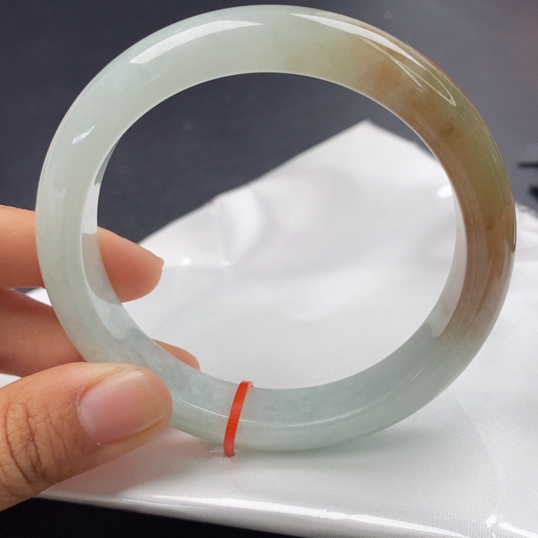 翡翠手镯未镶嵌6263正圈