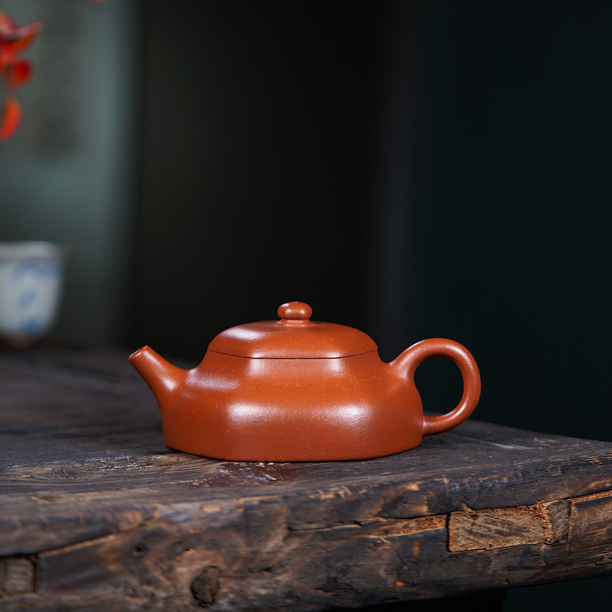 六方静乐朱泥壶全手工制