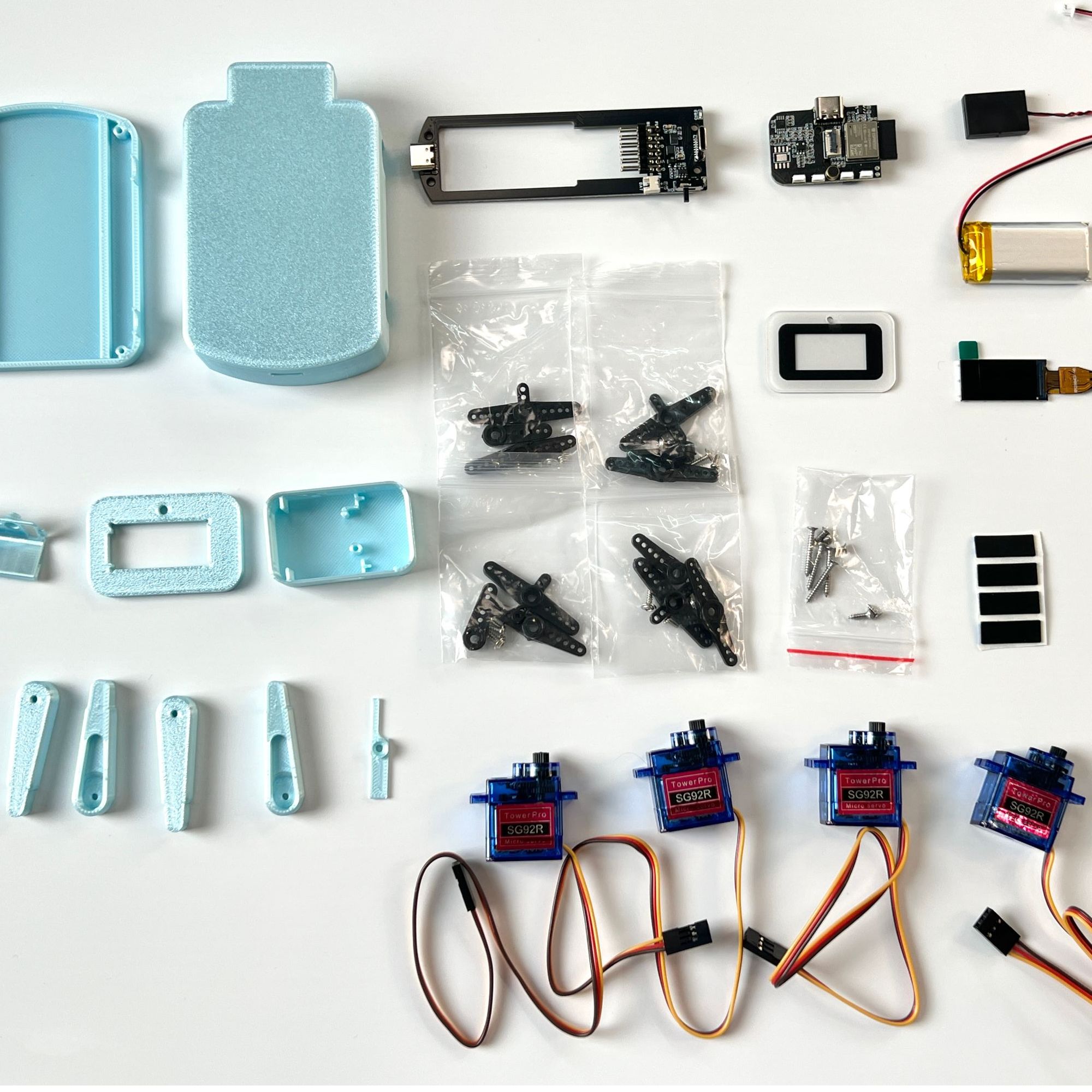 灵动桌宠新体验机器狗ESP-Hi成品散件小十三同款小智ai机器人