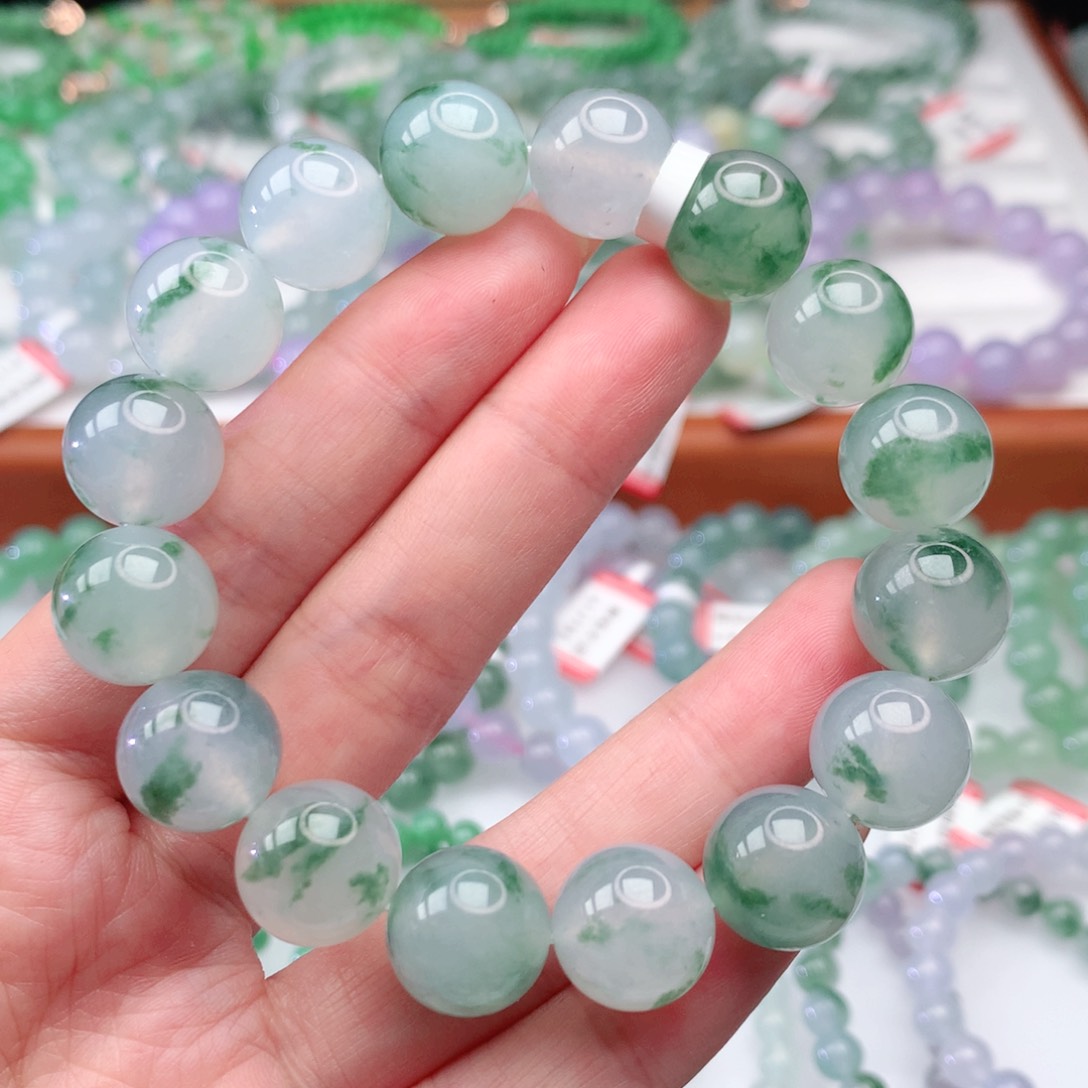 翡翠手链未镶嵌翡翠13mm