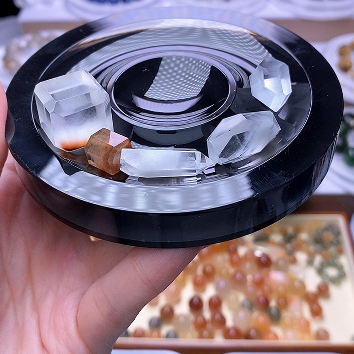 水晶天然水晶定制打孔不退换未镶嵌