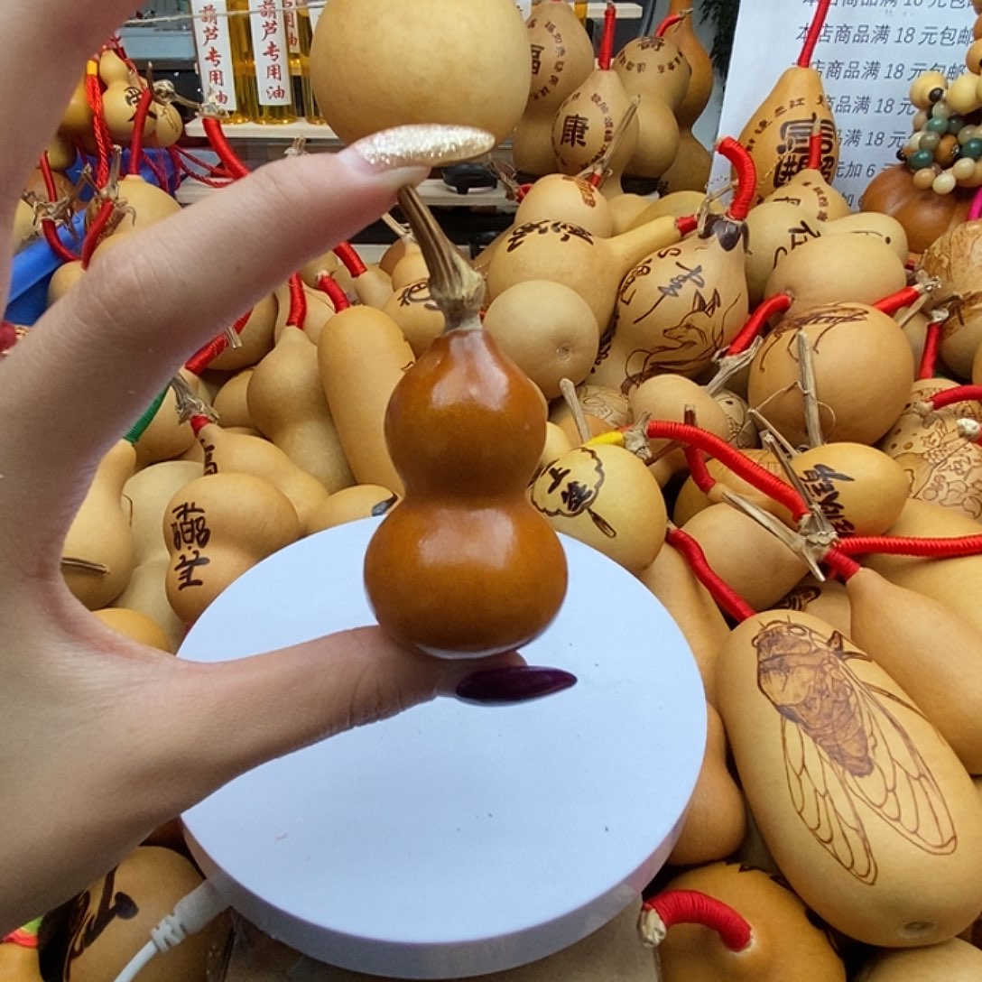 棋***娴香榧木葫芦工艺品