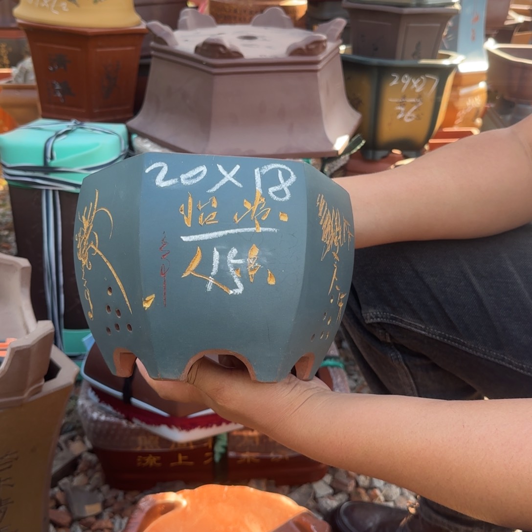 紫砂花盆花盆盆景盆栽