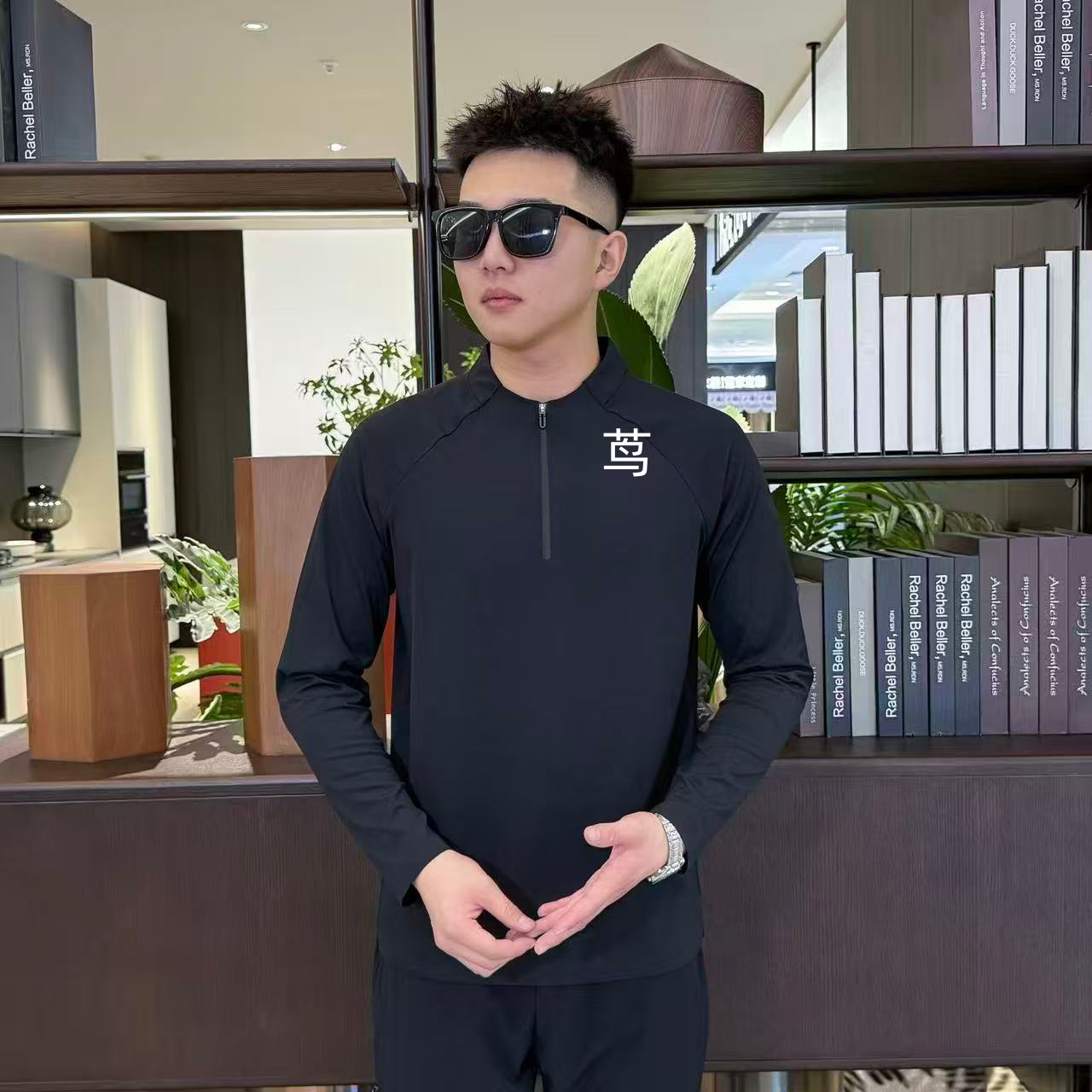 N-110号茑早秋新款休闲168长袖衫短袖速干百搭卫衣修身上衣