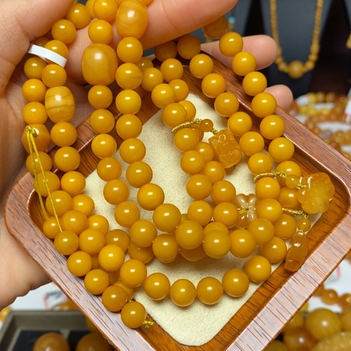 【闪购商品】未镶嵌蜜蜡手链手串