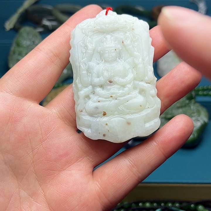 和田玉未镶嵌挂件