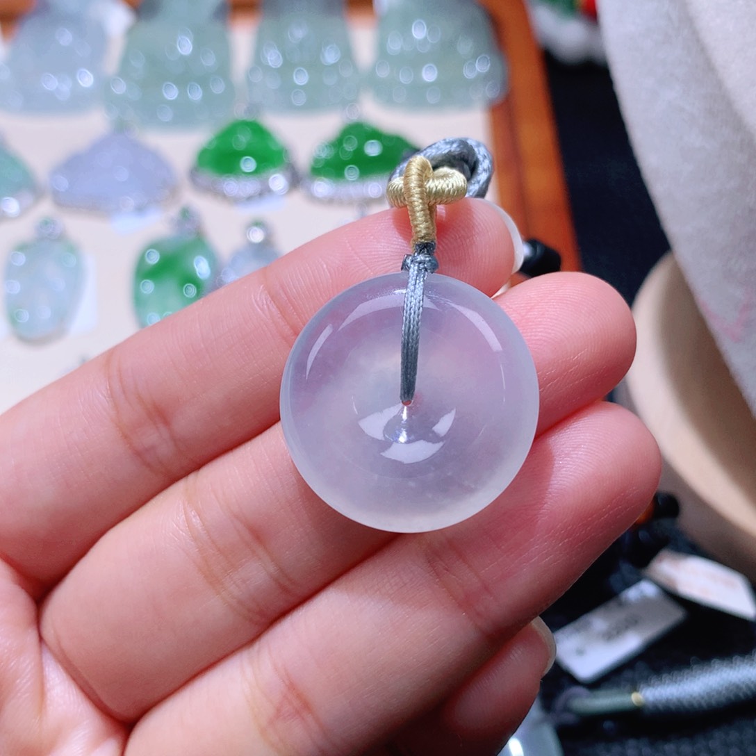 颈饰未镶嵌翡翠扣子25*5.9