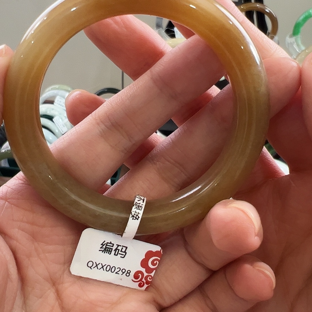 和田玉未镶嵌手链53.5