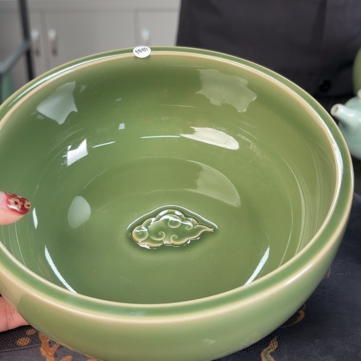 龙泉云间青瓷小米茶器