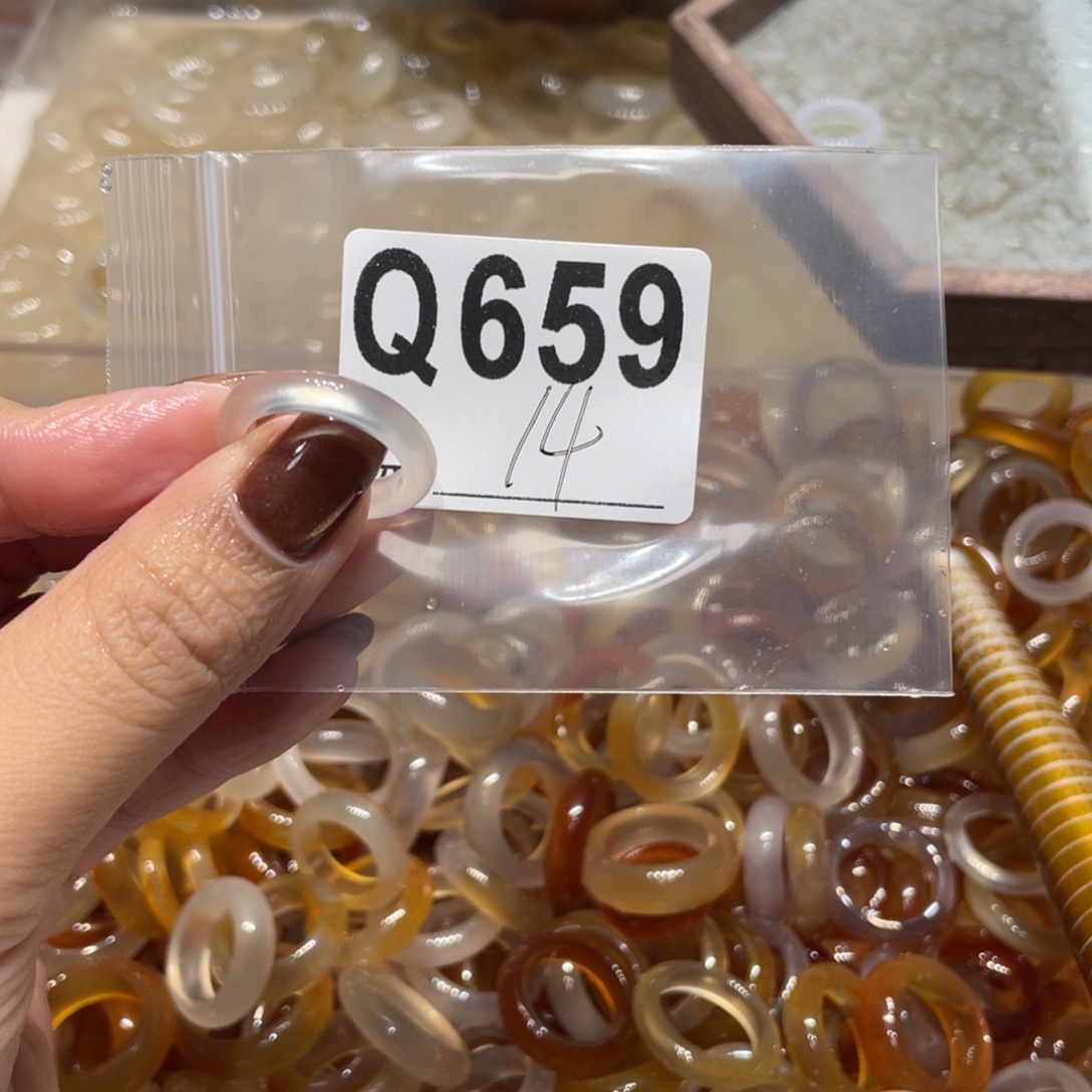 玛瑙/玉髓未镶嵌戒指659