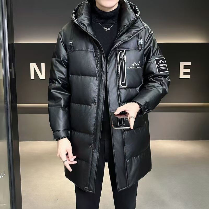 【石头清货价】防寒服男潮牌中长款冬季加厚爆款高级感时尚外套6503
