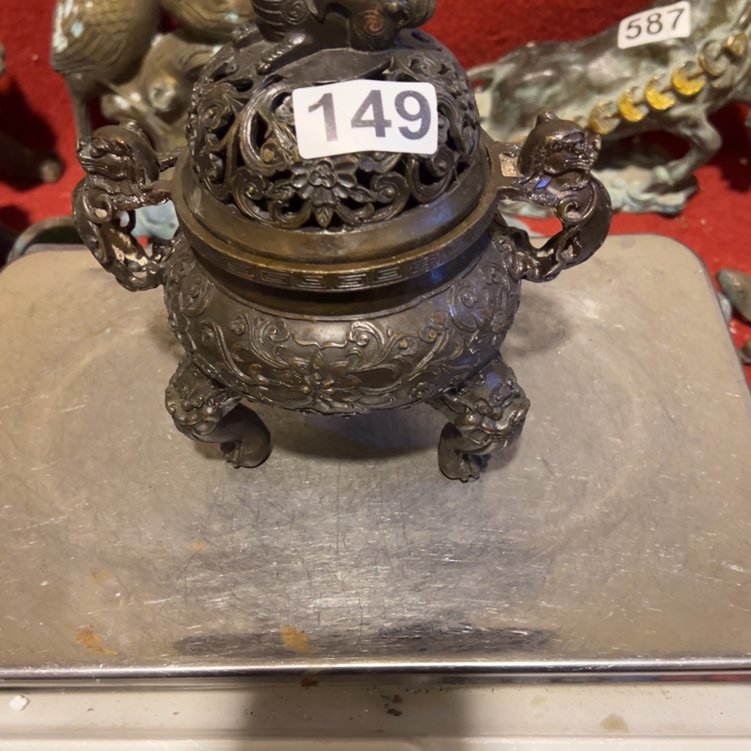 深***夜黄铜摆件，文房摆件