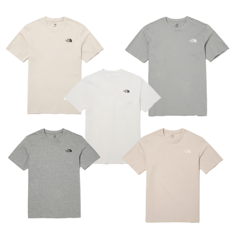 【双旦】 TNF小标LOGO圆领纯棉运动男女情侣款T恤打底基础短袖