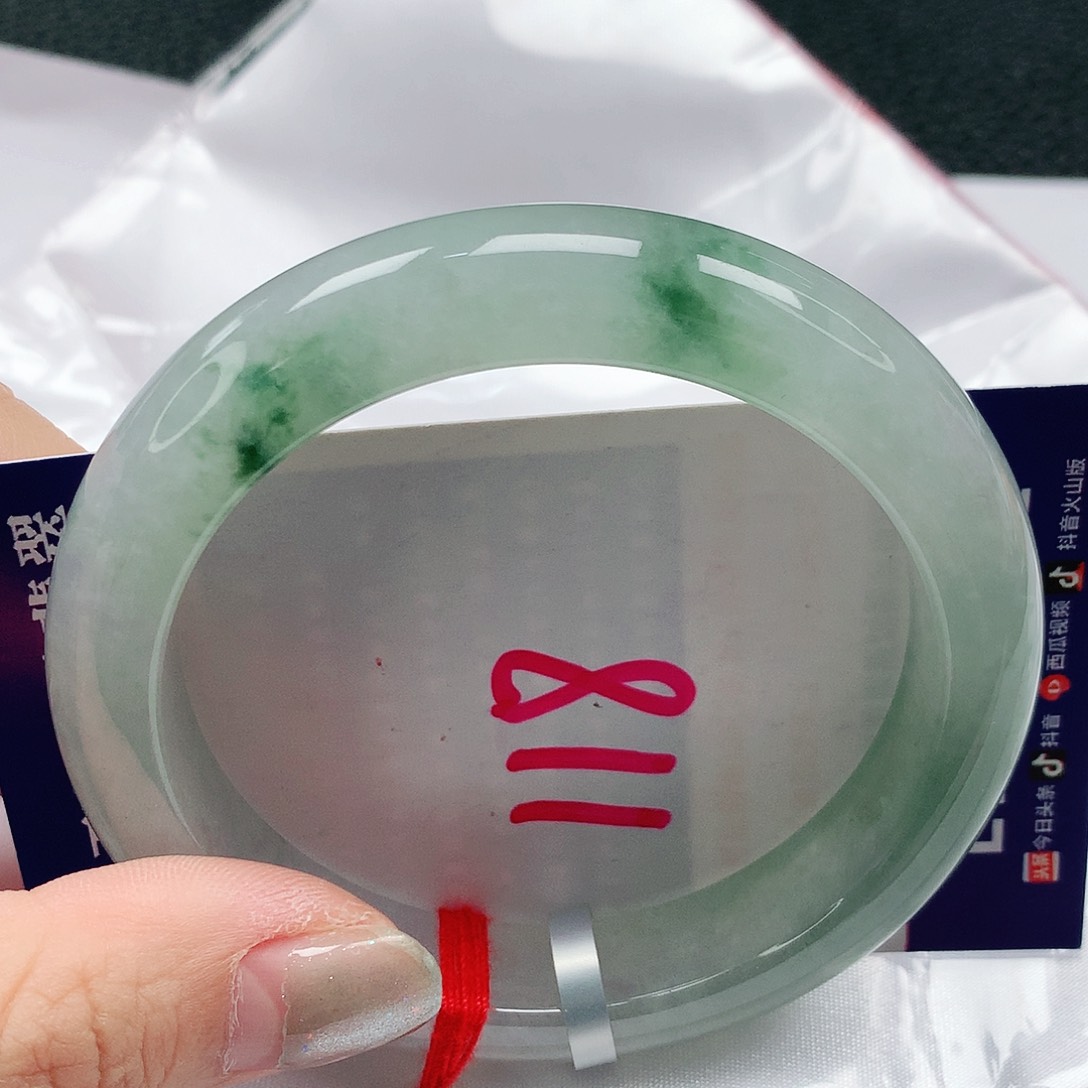 翡翠手镯未镶嵌58圈缅甸天然A货