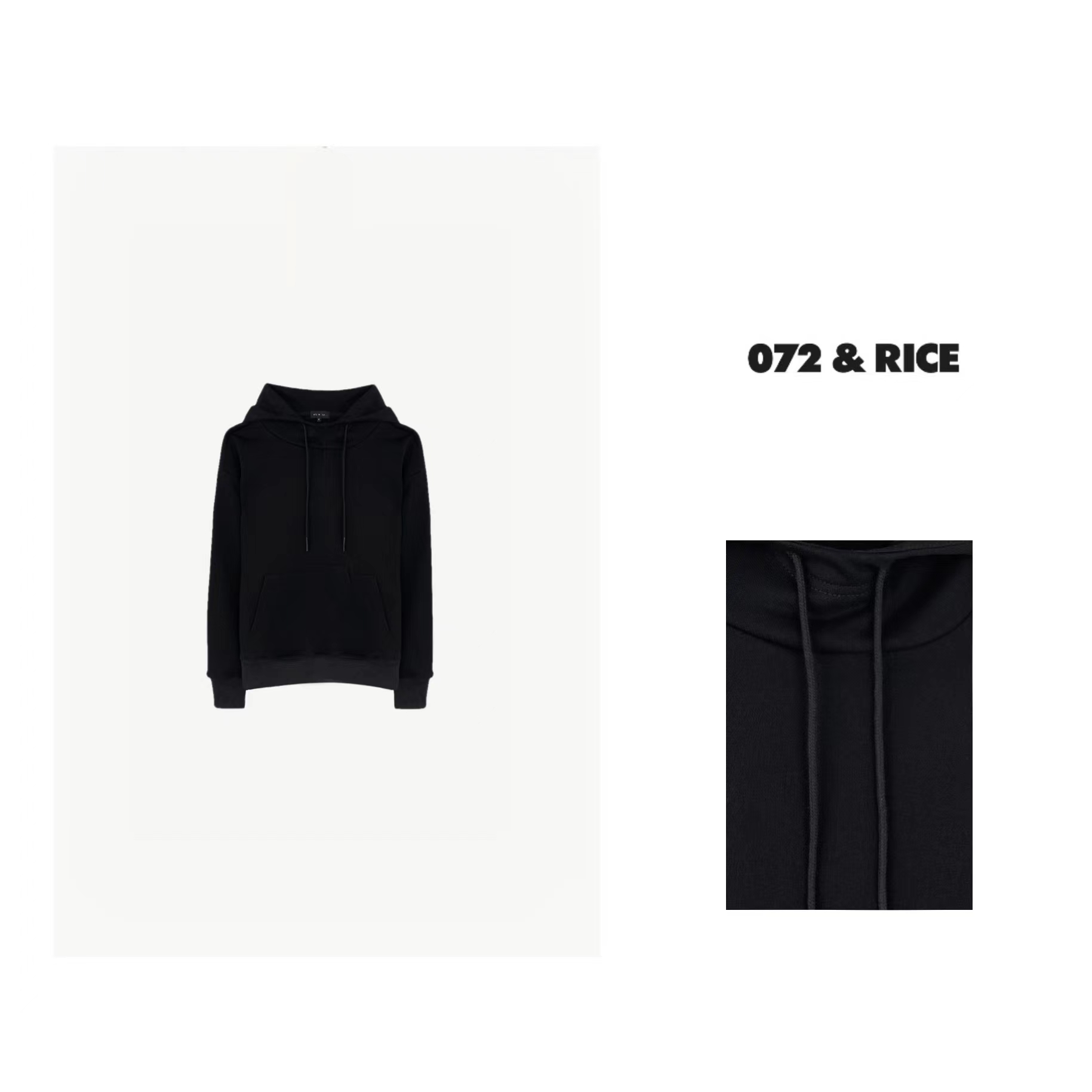 072 & RICE【小旋风】秋季休闲连帽抽绳长袖卫衣 JK013L FF126