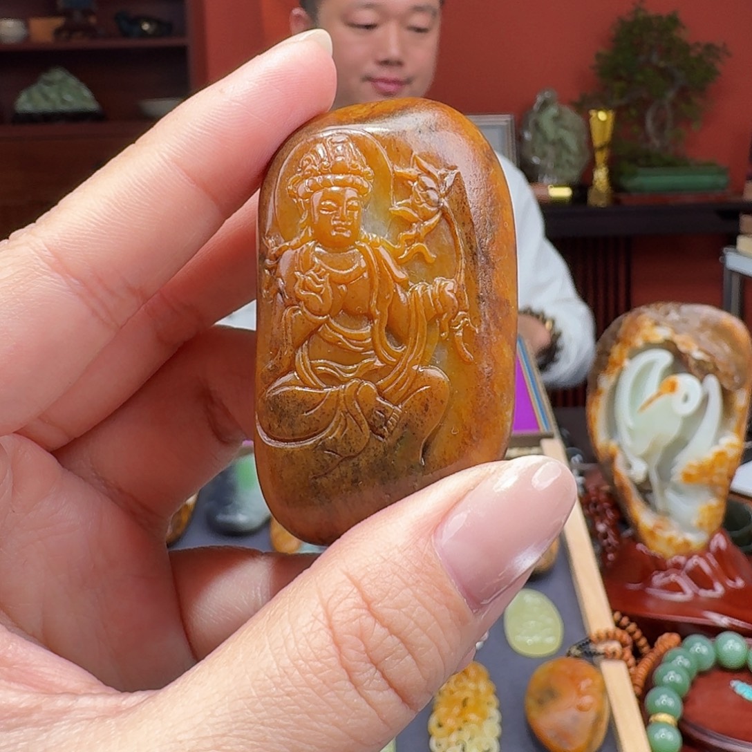 和田玉未镶嵌挂件