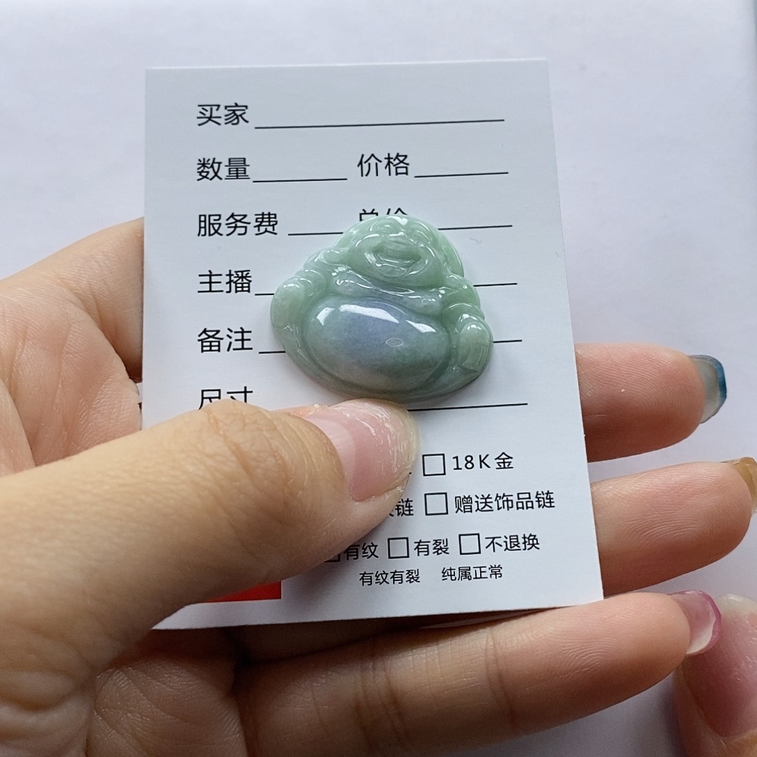 翡翠颈饰未镶嵌佛公