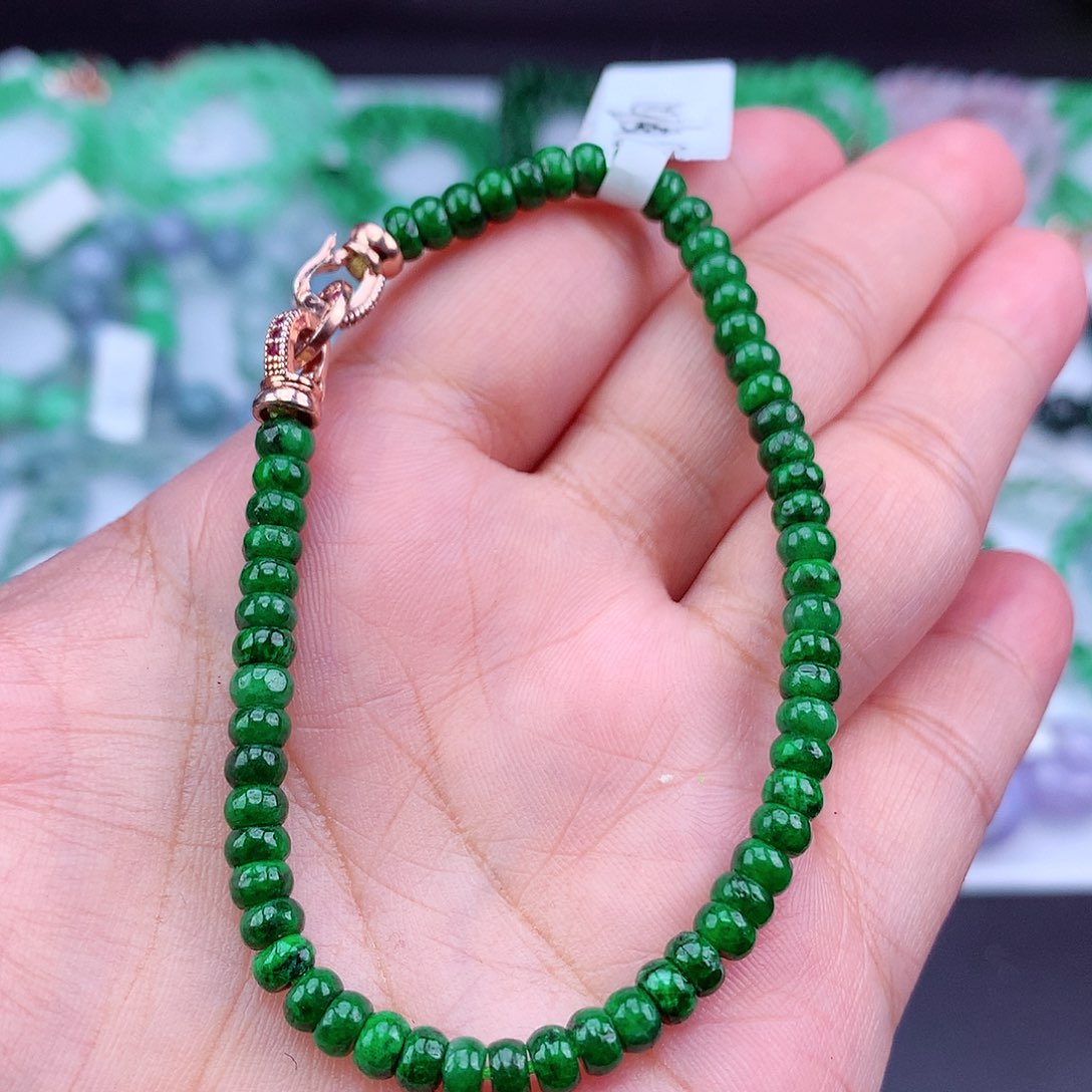 未镶嵌手链翡翠手串