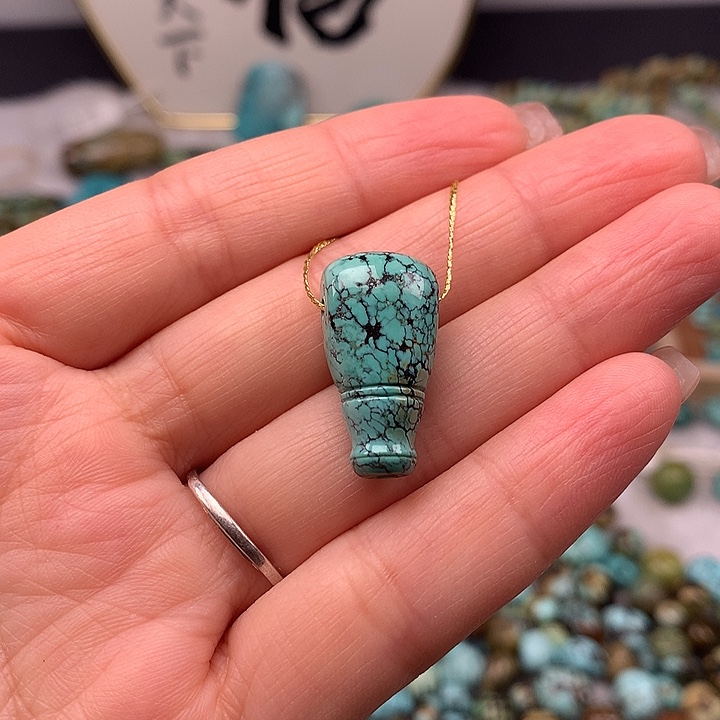 绿松石未镶嵌扣子