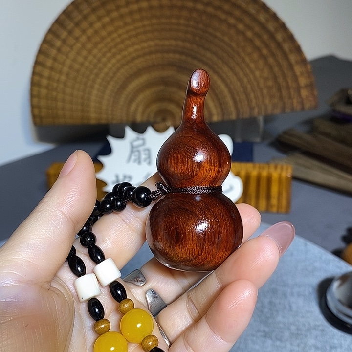 非洲紫檀（红花梨）非洲小叶紫檀手把件