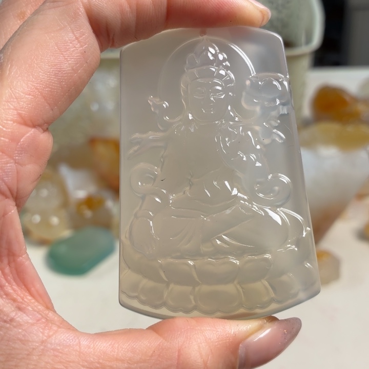 玛瑙/玉髓未镶嵌吊坠(不含链)