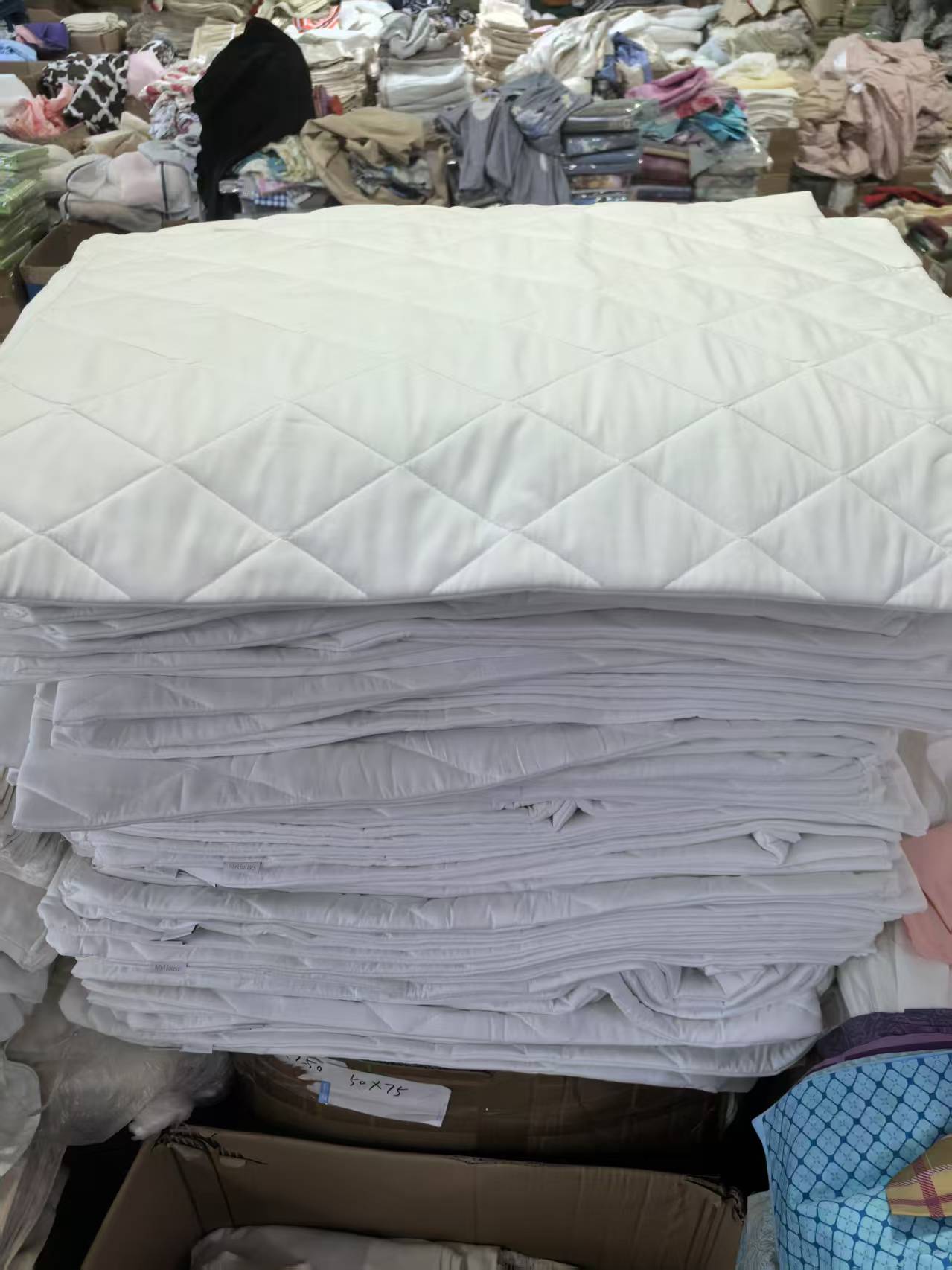 《厚广家》3楼50×75白色超软化纤加厚枕套 发1对