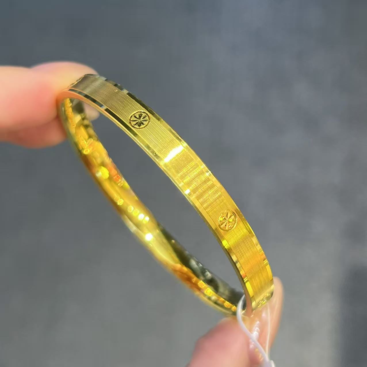 【新美源】足金999 CNC工艺 卡家满天星手镯